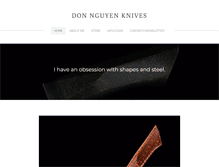 Tablet Screenshot of donnguyenknives.com